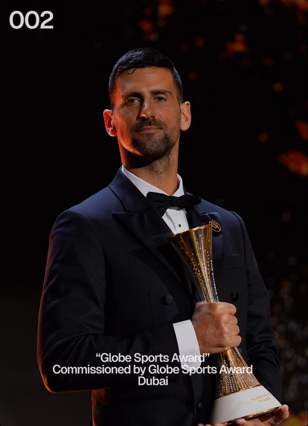 !F card 002: “Globe Sports Award”, commissioned by Globe Sports Award. Dubai.